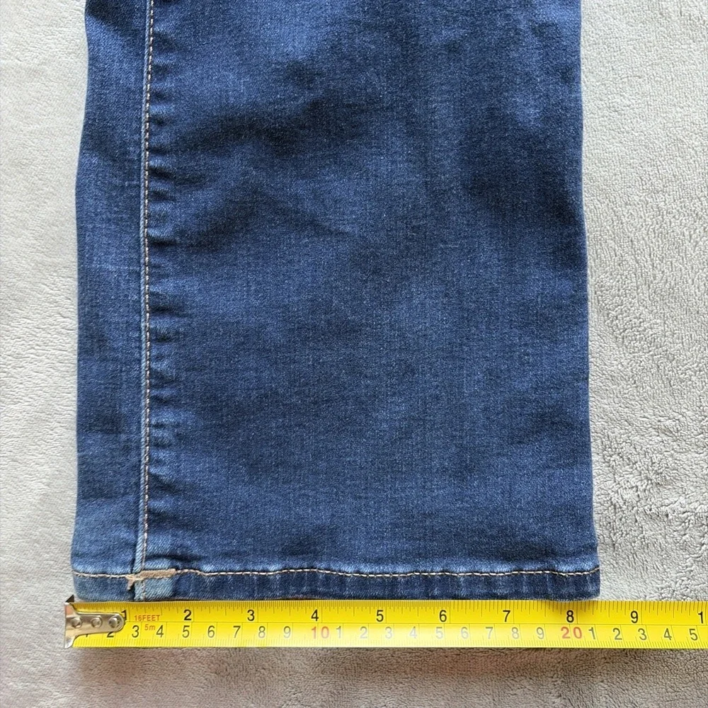 True Religion Becca Mid Rise Bootcut Jeans Women's Size 32 Blue Stretch Denim Fl